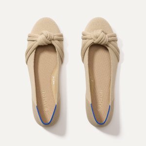 The Knot Ballet Flat - Ecru